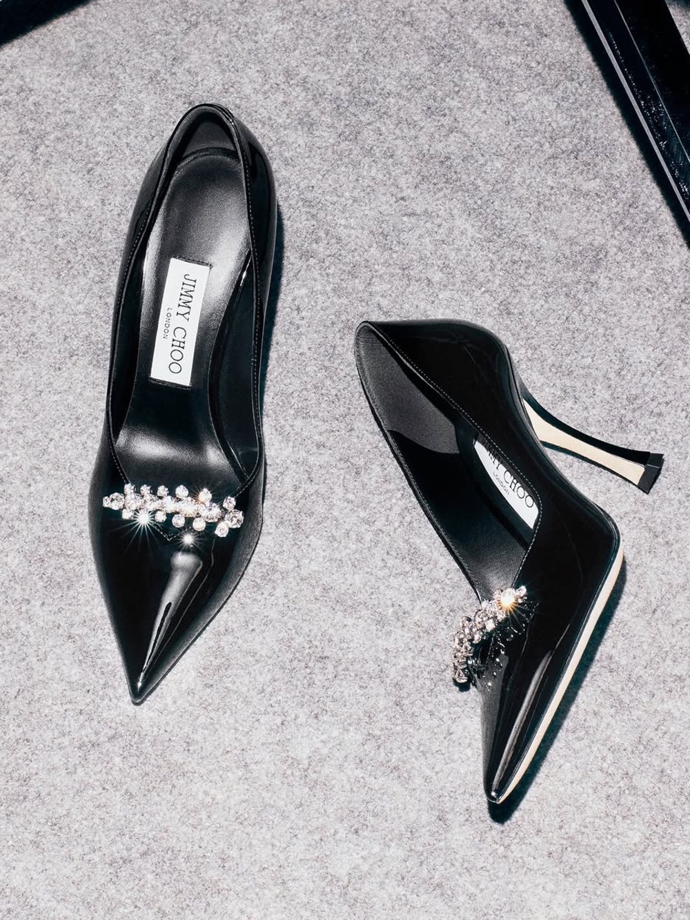 Jimmy Choo Belinda Pump 90 Black Patent Leather Pumps 38.5 $1,195
